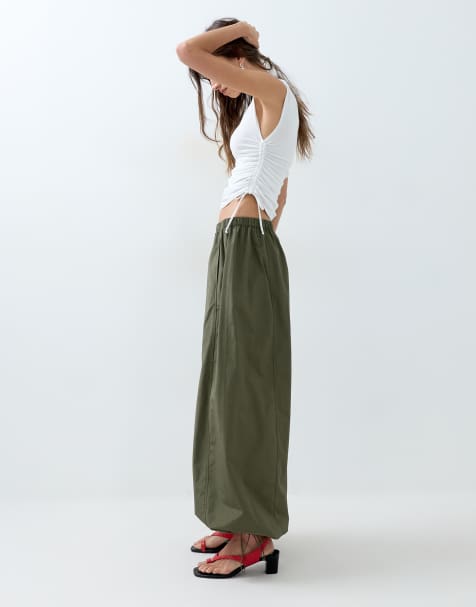 ASOS DESIGN - Broek met ballonpijpen in kaki - view 1