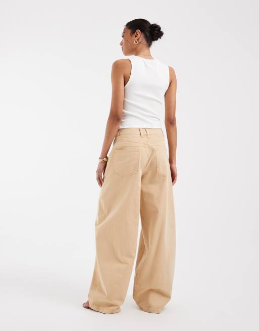 ASOS DESIGN - Broek met ballonpijpen in toffee bruin, 3 van 5