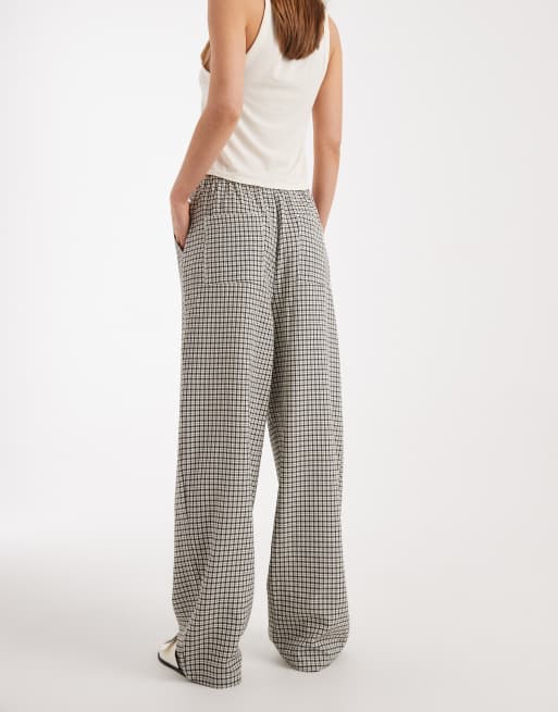 ASOS DESIGN - Broek met elastische taille en gingham ruit, 3 van 5