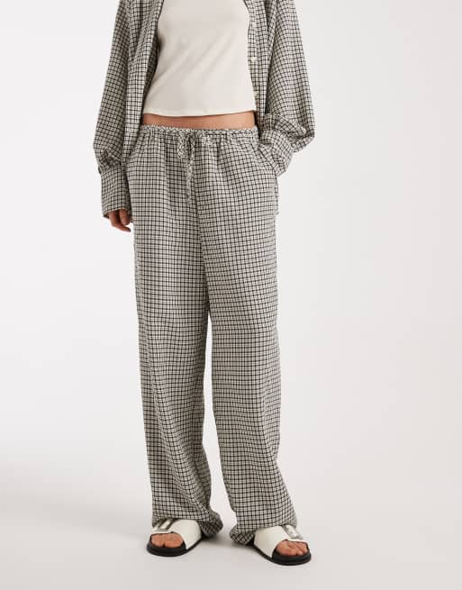 ASOS DESIGN - Broek met elastische taille en gingham ruit, 4 van 5