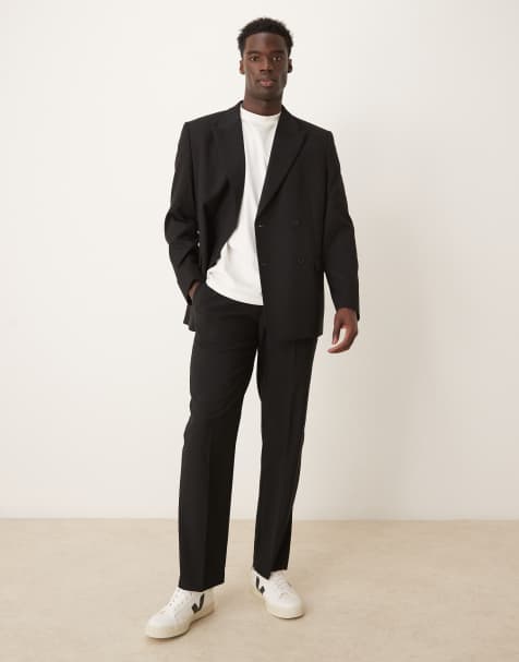 ASOS DESIGN - Broek met rechte pijpen in zwart - view 1
