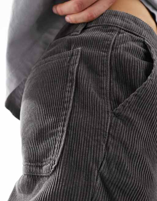 ASOS DESIGN - Broek met rechte pijpen van corduroy in grijs, 2 van 5