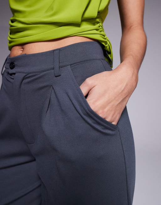 ASOS DESIGN - Broek met wijde pijpen in donkergrijs, 5 van 5