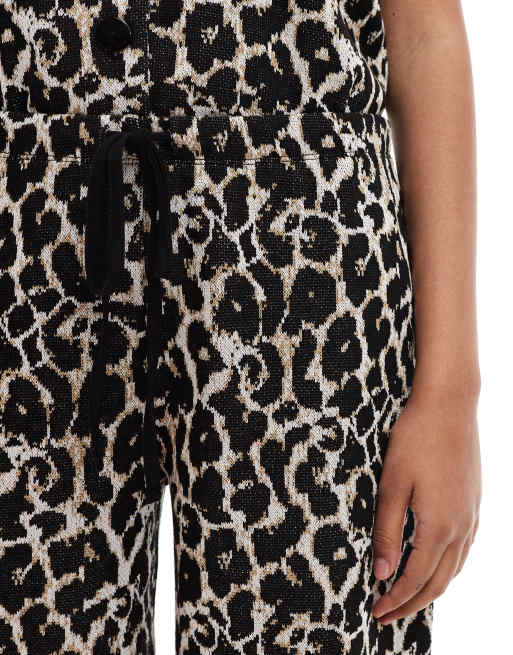 ASOS DESIGN - Broek met wijde pijpen in luipaardprint, deel van co-ord set, 5 van 5