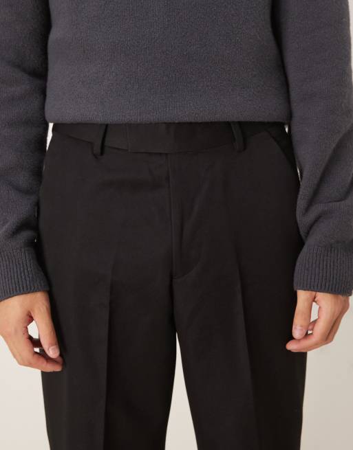 ASOS DESIGN - Broek met wijde pijpen in zwart, 4 van 5