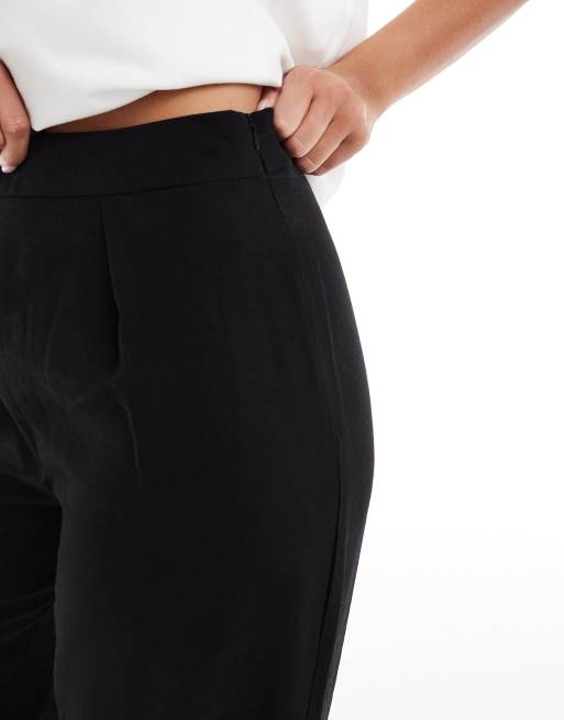 ASOS DESIGN - Broek met wijde pijpen in zwart, 2 van 5