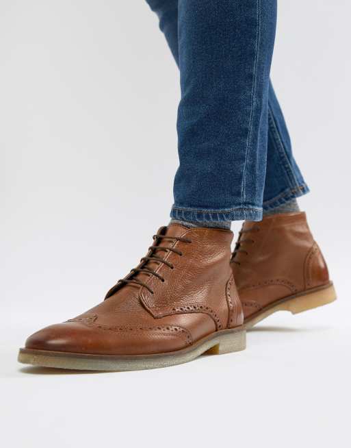 Asos brogue boots online