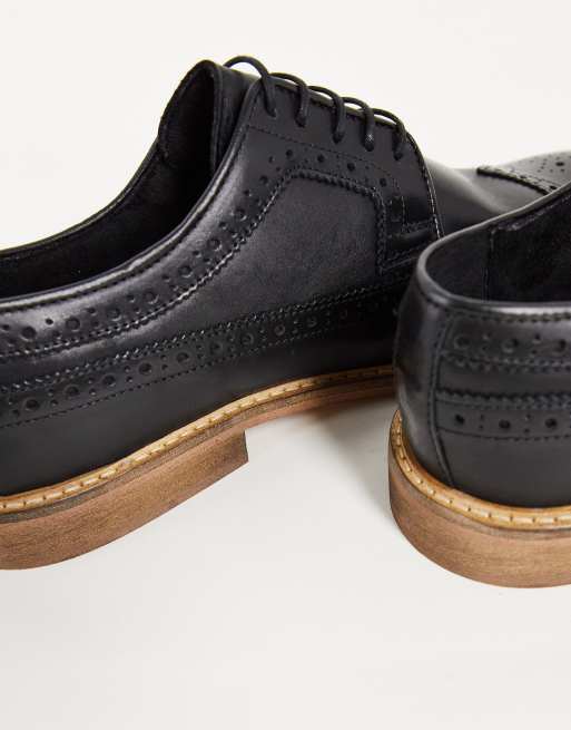 Asos design cheap brogue shoes