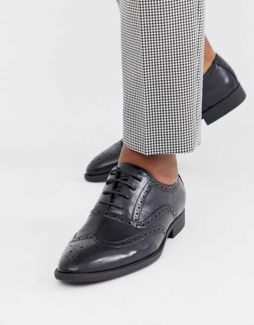 Asos design brogue sales shoes