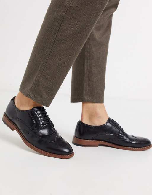 Asos design cheap brogue shoes