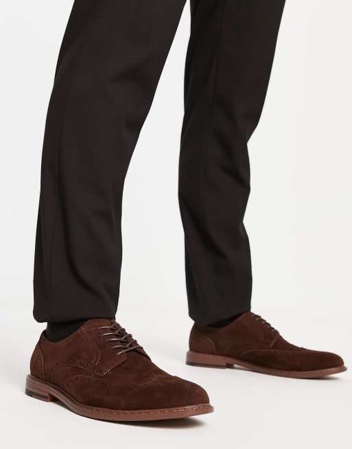 Asos design cheap brogue shoes