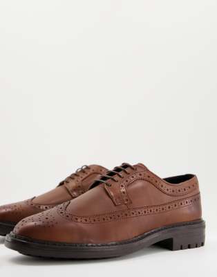 dark brown suede brogues