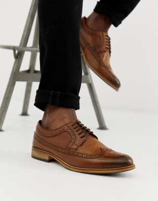 asos leather brogues