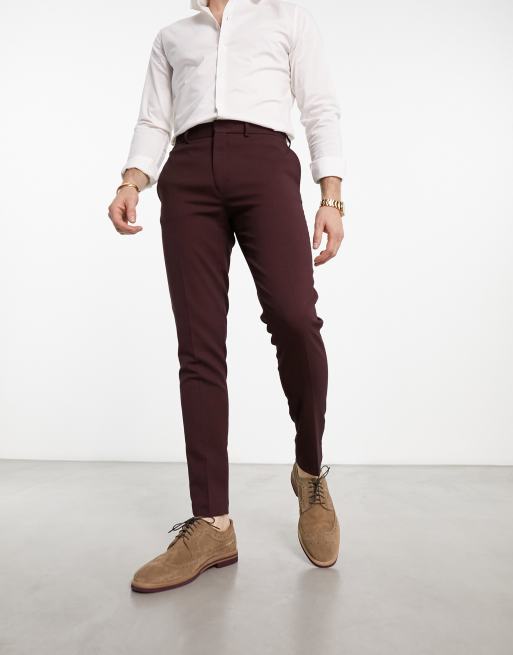 ASOS DESIGN brogue shoes in stone suede with contrast sole, 2 of 4