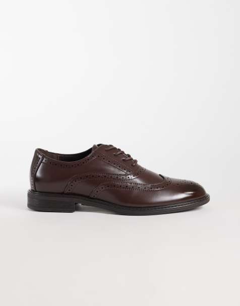 ASOS DESIGN brogues med snörning i brunt - view 1