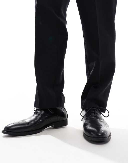 ASOS DESIGN - Brogues met veters in zwart, 5 van 5