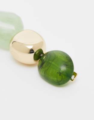 Asos Design Brooch Pin With Faux-stone Detail In Multi