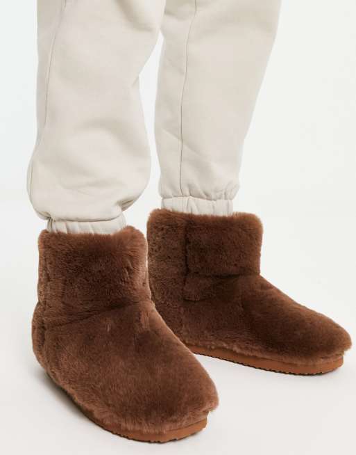 Pull on slipper online boots