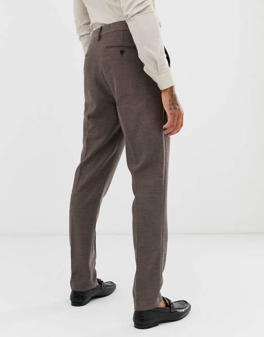 ASOS DESIGN - Bruiloft - Skinny colbert van keperstof in zachtbruin, 2 van 4