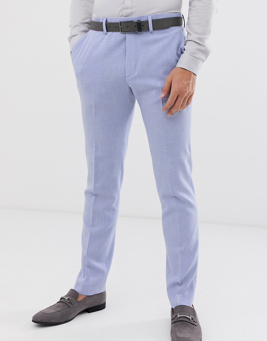 ASOS DESIGN - Bruiloft - Skinny pantalon in lila-Paars