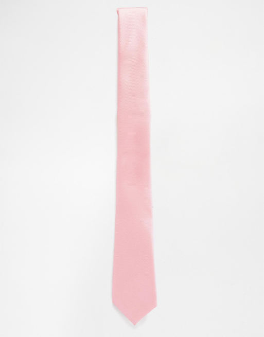 ASOS DESIGN - Bruiloft - Smalle stropdas in roze