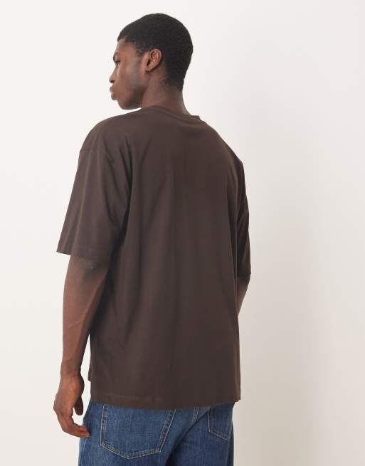 ASOS DESIGN – Brun bas-t-shirt i oversize, 3 av 5