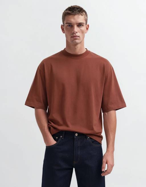 ASOS DESIGN – Brun bas-t-shirt i oversize, 7 av 10