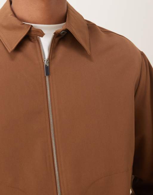 ASOS DESIGN - Brun elegant oversized blouson-jakke - Del af sæt, 5 af 5
