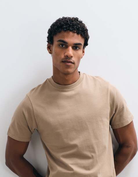 ASOS DESIGN – Brun, enkel t-shirt i regular fit - view 1