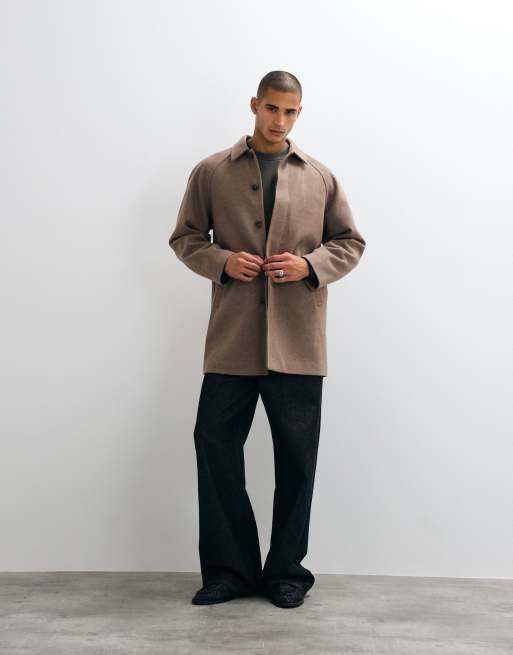 ASOS DESIGN – Brun kappa i ullimitation, 2 av 5