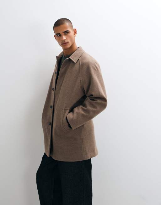 ASOS DESIGN – Brun kappa i ullimitation, 3 av 5