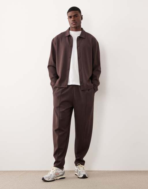 ASOS DESIGN – Brun, kraftig, avslappnad jacka i jersey, 2 av 5
