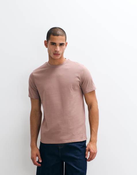 ASOS DESIGN - Brun kraftig T-shirt i regular fit - view 1