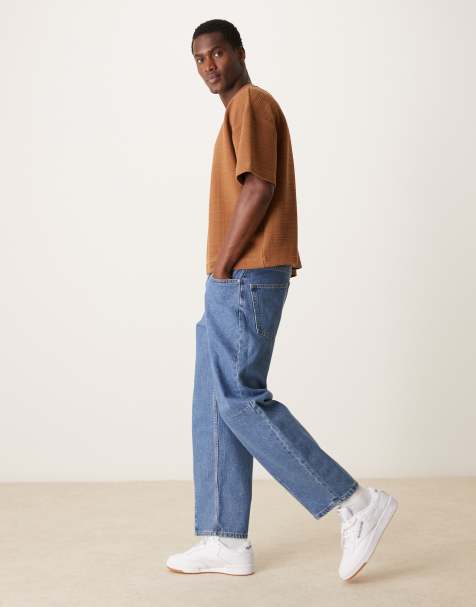 ASOS DESIGN - Brun oversized T-shirt med tekstur i firkantet pasform - view 1