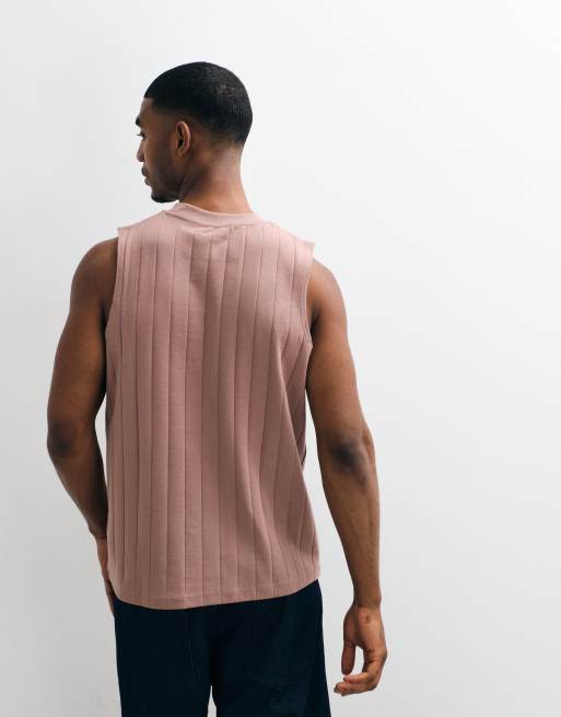 ASOS DESIGN - Brun oversized tanktop med brede ribber, 5 af 5