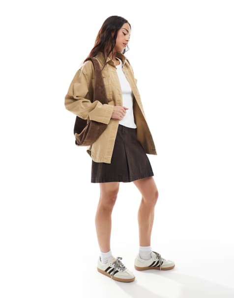 ASOS DESIGN – Brun skjortjacka i denim - view 1