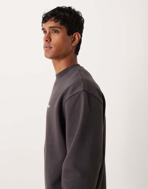 ASOS DESIGN – Brun sweatshirt med text, 4 av 5