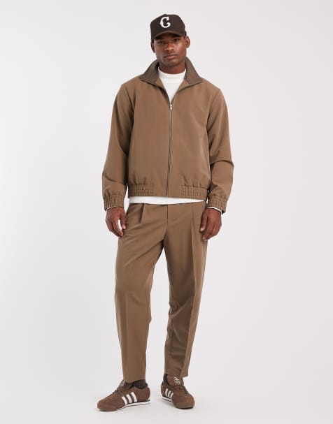 ASOS DESIGN – Bruna, avsmalnande finbyxor med resårmidja, del av set - view 1