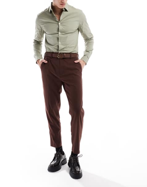 ASOS DESIGN – Bruna, avsmalnande finbyxor - view 1