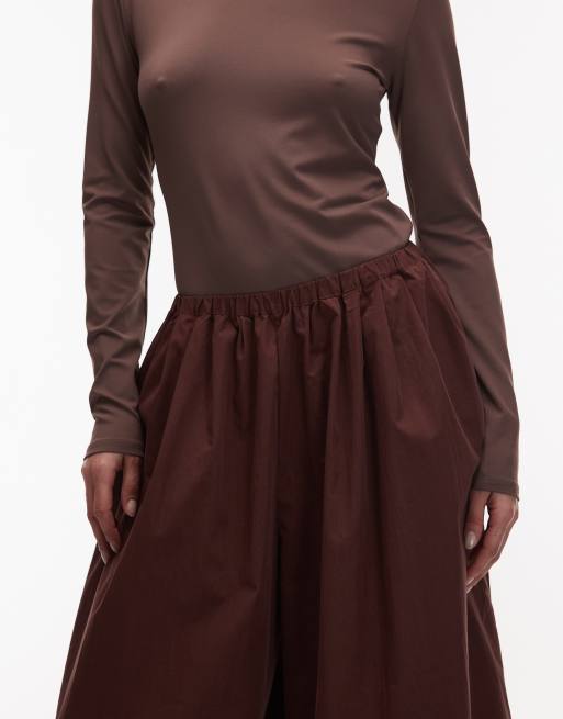 ASOS DESIGN – Bruna byxor med supervida ben, 4 av 5