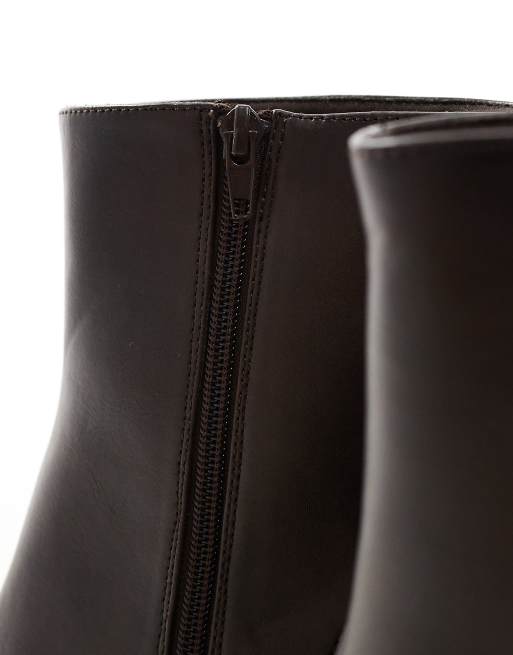 ASOS DESIGN – Bruna chelseaboots med klackar och vinklad tå, 4 av 4