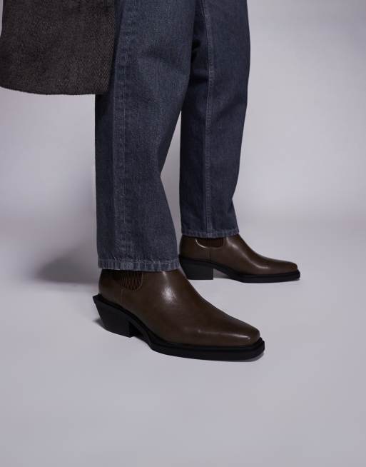 ASOS DESIGN – Bruna chelseaboots med kubansk klack, 4 av 4