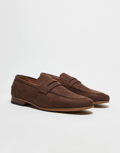 ASOS DESIGN – Bruna loafers i mockaimitation med sula av naturligt material - view 1