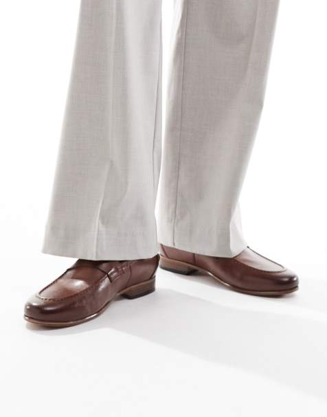 ASOS DESIGN – Bruna loafers med naturfärgad sula - view 1
