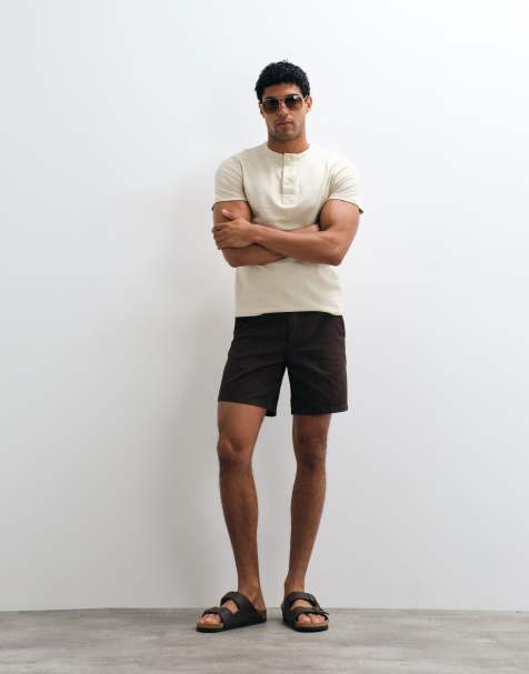 ASOS DESIGN – Bruna, medellånga chino-shorts med smal passform - view 1