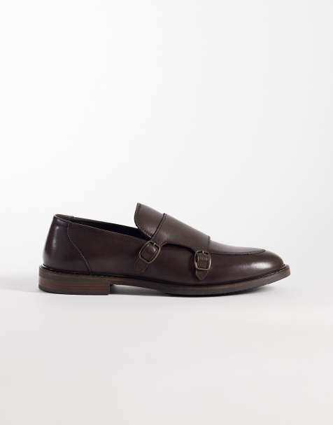 ASOS DESIGN – Bruna munkskor i skinn - view 1