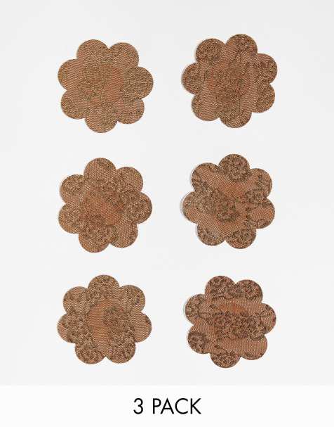 ASOS DESIGN – Bruna nipple covers i tyg, 3-pack - view 1