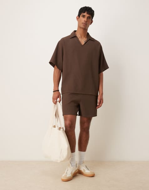 ASOS DESIGN – Bruna, plisserade shortsi oversize - view 1