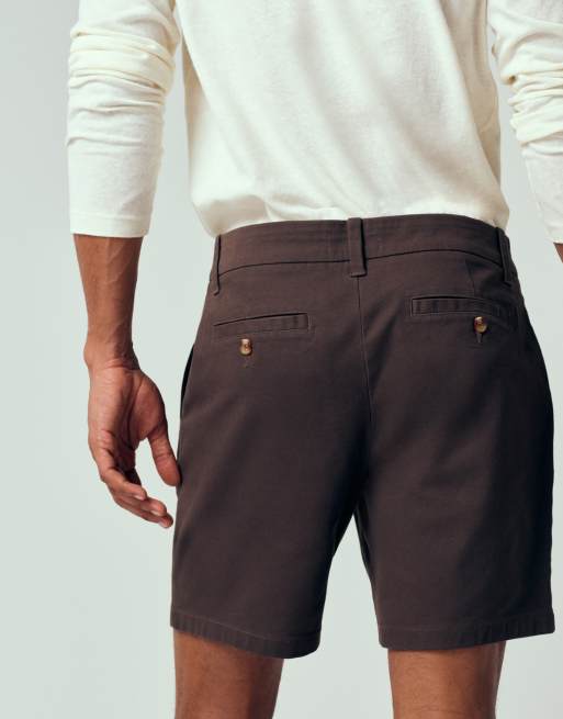 ASOS DESIGN – Bruna, skinny chino-shorts i mellanlång modell, 3 av 7