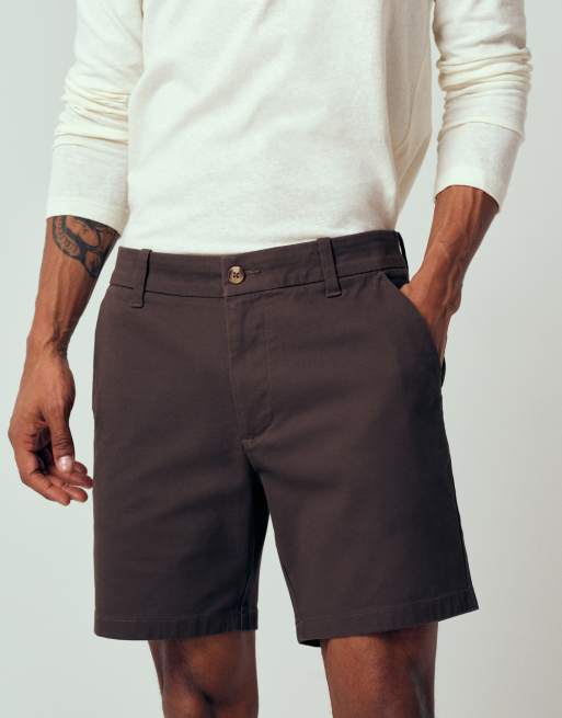 ASOS DESIGN – Bruna, skinny chino-shorts i mellanlång modell, 4 av 7
